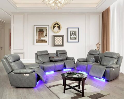 leather living room furniture sets