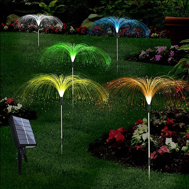 Solar light garden decorations